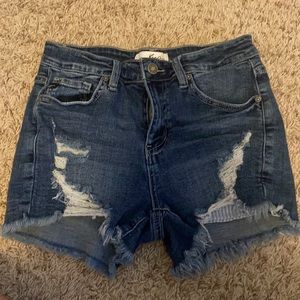 Kancan distressed shorts